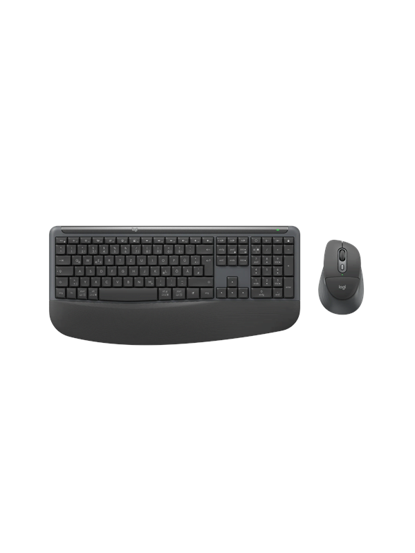 Logitech Signature Comfort Plus Combo MK880 for Business Graphite - Tastatur  Maus Set - Full-Size - Deutsch - Grau