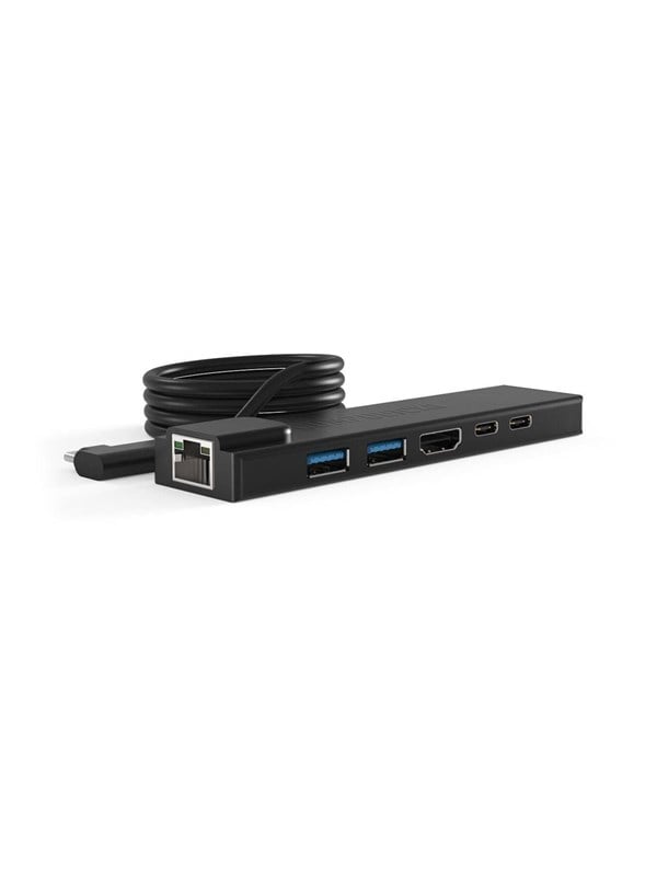 Hub USB-C Compulocks HUB01 HDMI RJ-45 USB 3.2 Schwarz 1 m