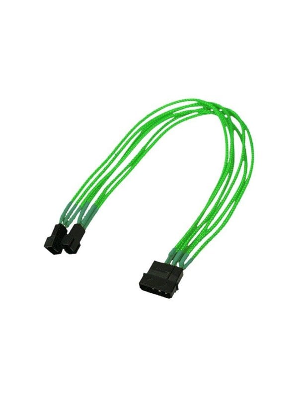 Nanoxia - fan power adapter - 3 PIN internal power to 4 pin internal power fan only - 30 cm