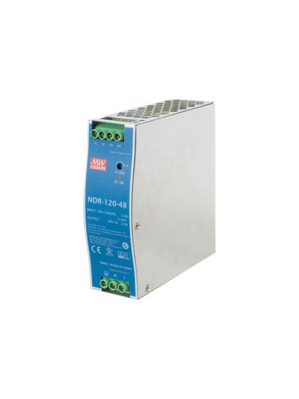 MEAN WELL NDR-120-48 - Netzteil (DIN-Schienenmontage möglich) - Wechselstrom 100-240 V - 120 Watt