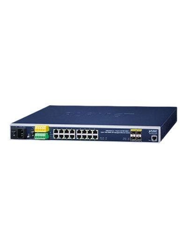 Technology Corp PLANET Industrial L2+ 16-Port 10 100 1000T + 4-Port IGS-5225-16T4S