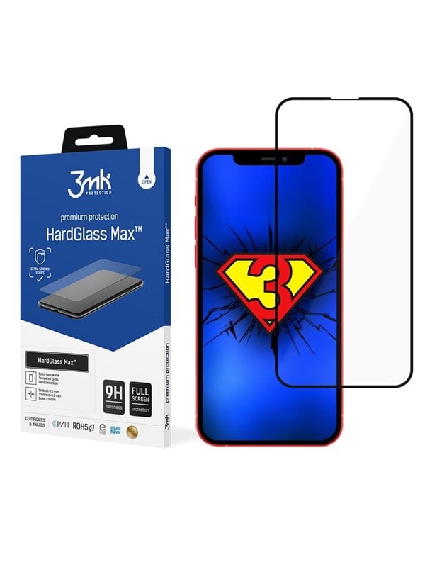Image of 3mk HardGlass Max Tempered Glass for iPhone 13 / 13 Pro