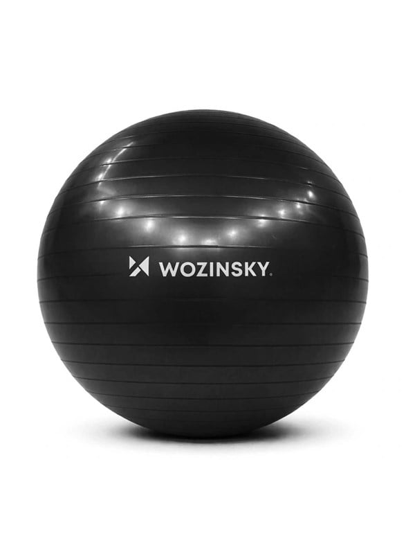 Wozinsky WGB65BB Gymnastik-Übungsball 65 cm - schwarz