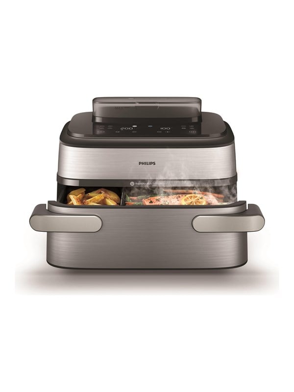 Philips 5000 Series NA565 - double hot air fryer - silver/black