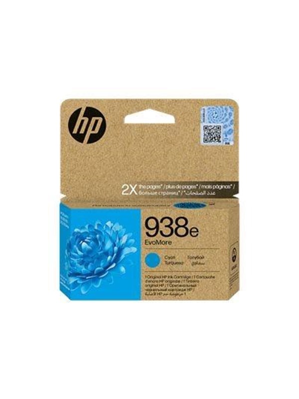 HP 938e EvoMore Cyan Original Ink Cart