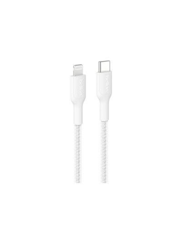 Belkin Belkin BoostCharge geflochtenes Lightning/USB-C Kabel 2m, weiß