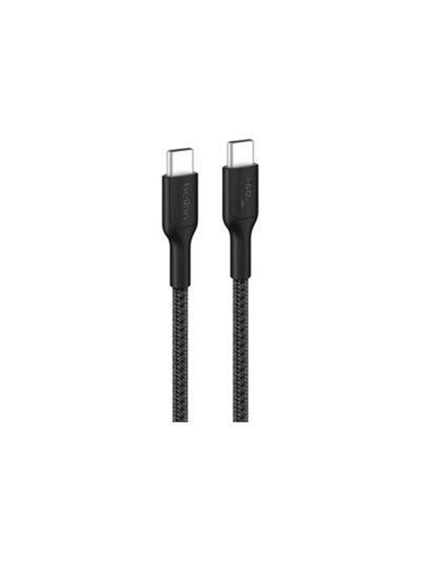 Belkin Belkin BoostCharge 60W Geflochtenes USB-C/USB-C-Kabel 2m, blk