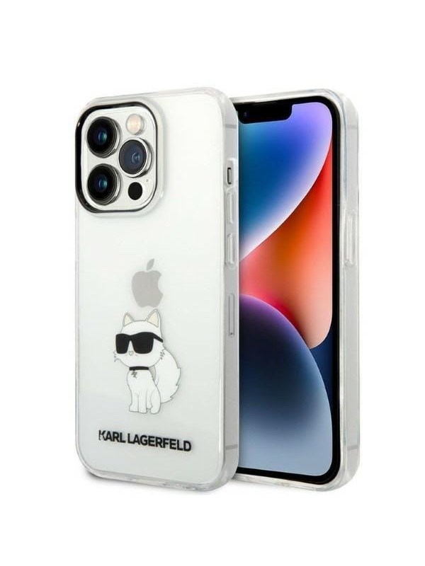 Image of Karl Lagerfeld KLHCP14XHNCHTCT iPhone 14 Pro Max 6.7" transparent hardcase Ikonik Choupette