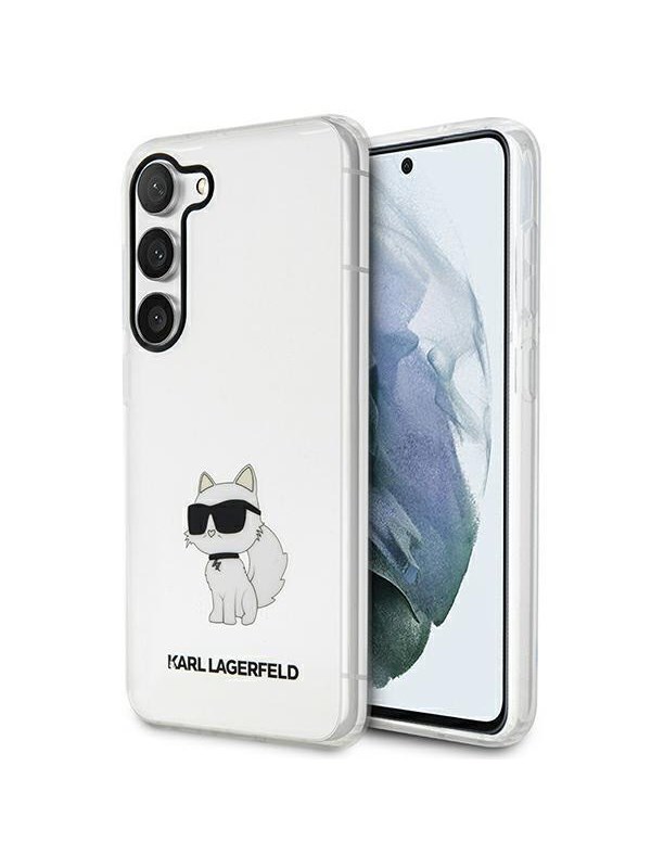 Image of Karl Lagerfeld KLHCS23MHNCHTCT S23+ S916 transparent hardcase Ikonik Choupette