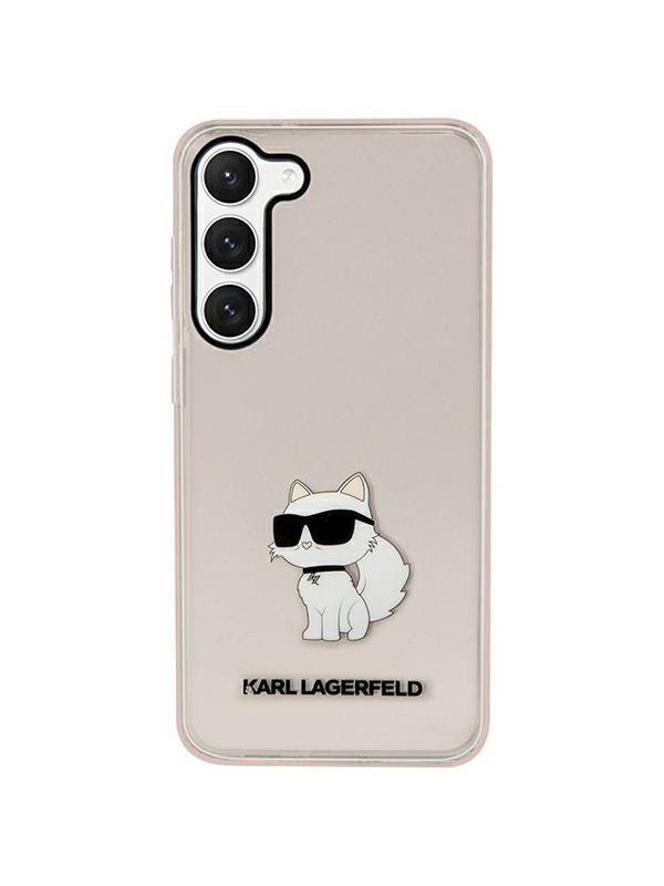 Image of Karl Lagerfeld KLHCS23SHNCHTCP S23 S911 pink/pink hardcase Ikonik Choupette