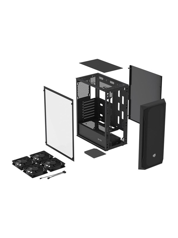 Natec Fury SHOBO SH8F - Gehuse - Tower - Schwarz