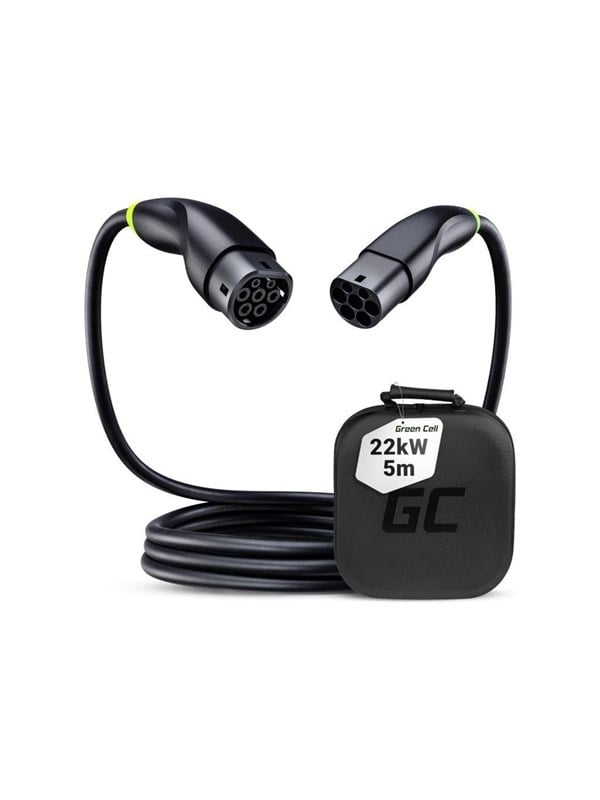 Green Cell EV Charging Cable - Type 2 - 32A - 5m