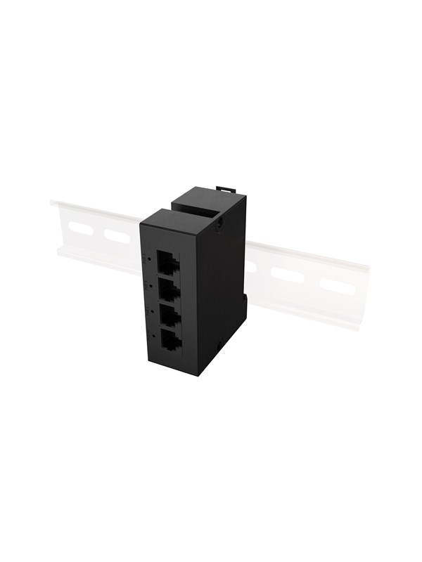 Lanberg Switch PoE Extender DIN-GE4-BT-90W 1xIN 3xOUT Gigabit Ethernet DIN Rail BT 90W Metal Clips