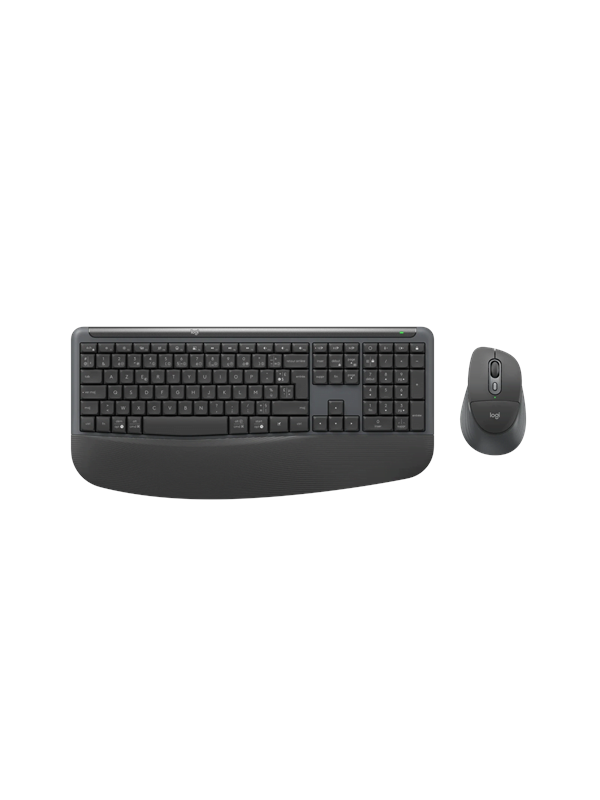 Logitech Signature Comfort Plus Combo MK880 for Business Graphite - Tastatur  Maus Set - Full-Size - Franzsisch - Grau
