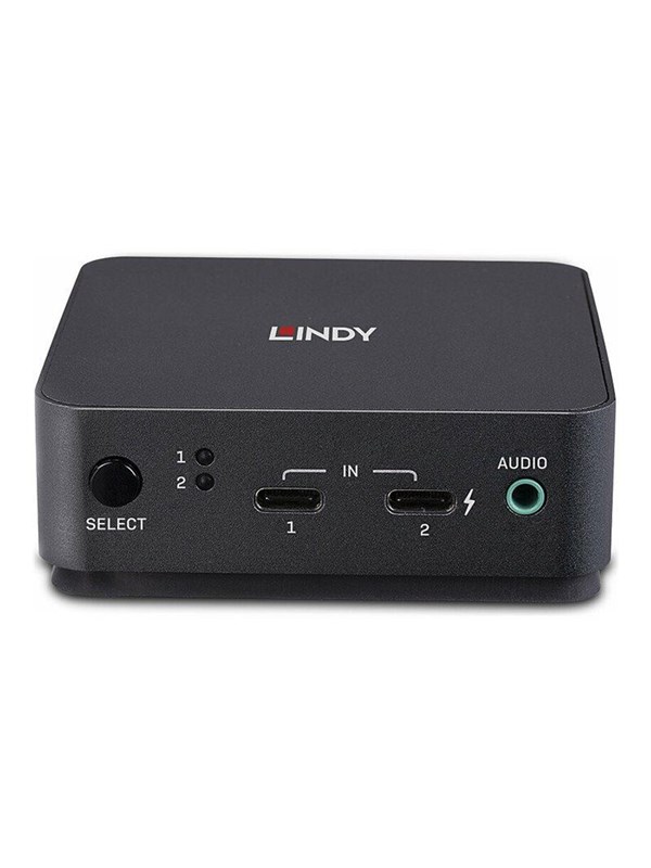 LINDY 2 Port Type C DisplayPort 12 KVM Switch 2 Port KVM-Umschalter Display-Port 3840 x 2160 Pixel