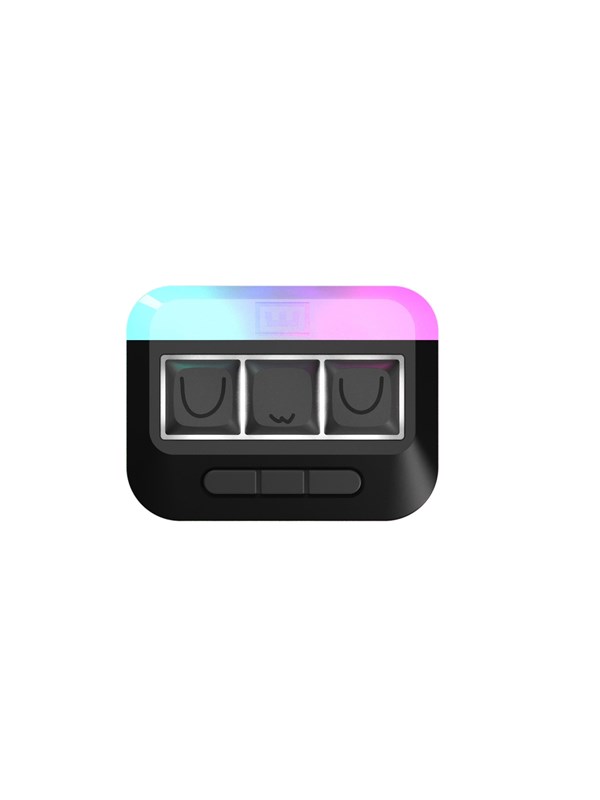 Wooting UwU RGB Stealth - Lekker Tikken Light - Gaming Tastatur (TKL) - Universal - Schwarz