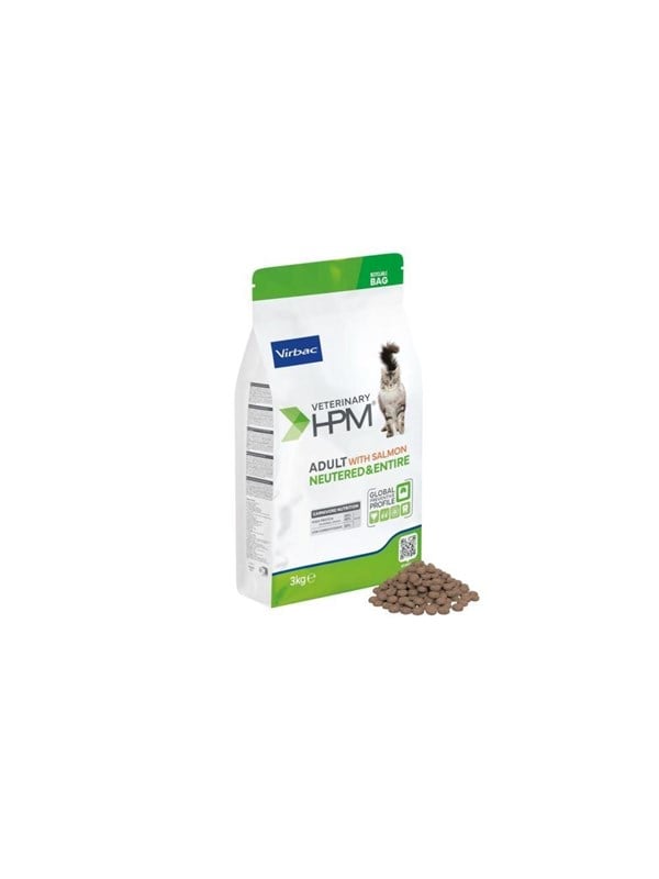 HPM VETERINARY ADULT Salmon NEUTERED  ENTIRE CAT 12 k