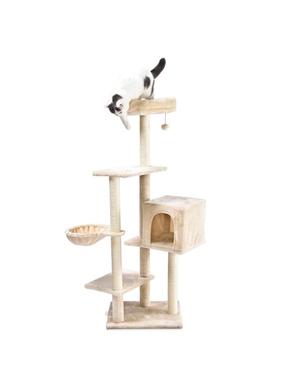 ARQUIVET Cat Scratcher with Bed extraíble SNOW 49 x 40 x 14