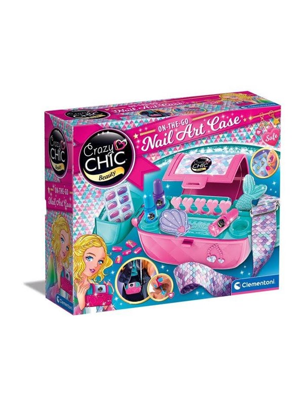 Nagelset Clementoni 18206 Nail Art Case Kreativ Multicolor