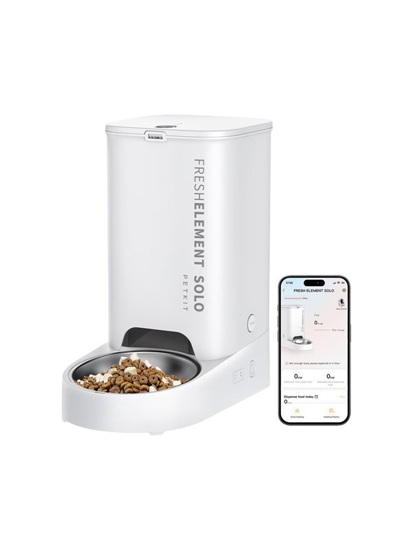 Petkit Fresh Element Solo | Automatic Feeder | Capacity 3 L | White - White