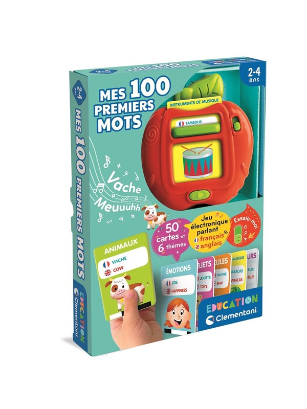Kartenspiel meine 100 ersten zweisprachigen Wörter Clementoni