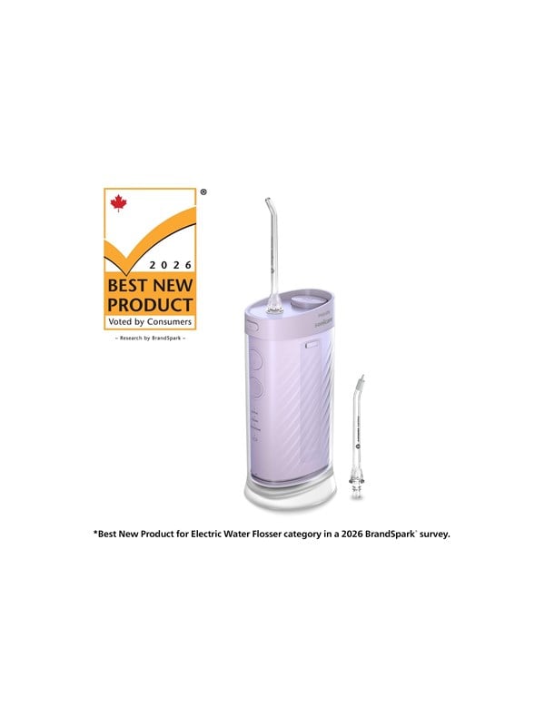 Philips Elektrische Zahnbürste Sonicare Compact Flosser 1000 HX3333 - oral irrigator - purple