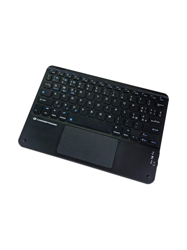 Conceptronic TOBIN01BIT - keyboard - 10 - with touchpad LED indicator - QWERTY - Italian - black Input Device - Tastatur - Italienisch - Schwarz
