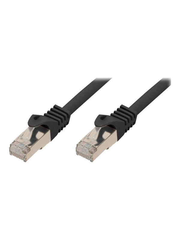 SCONN Shiverpeaks BASIC-S patch cable - 15 m - black - Schwarz