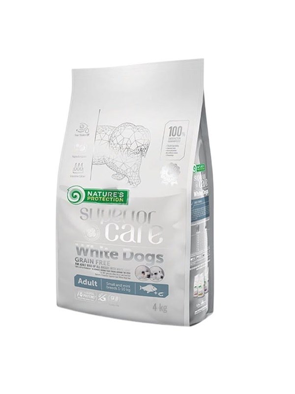 Natures Protection Superior care White Fish Small and mini - Trockenfutter fr Hunde - 4kg