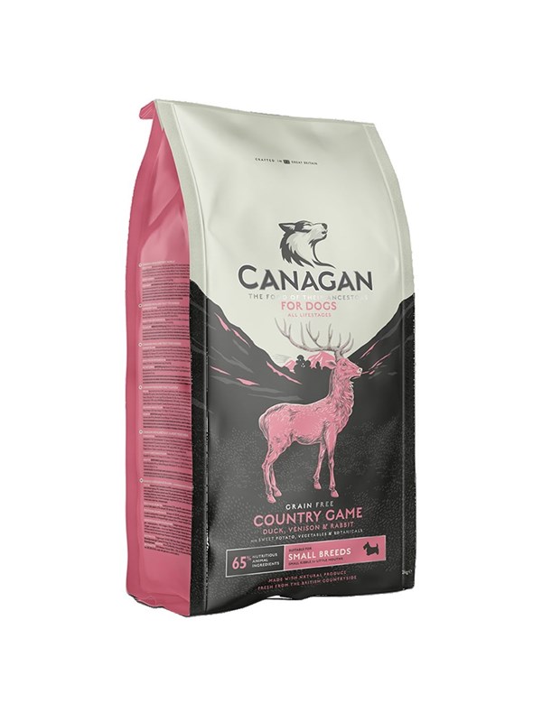 Canagan Country Game Ente Wild und Kaninchen  Kleine Rassen  Trockenfutter fr Hunde  2kg