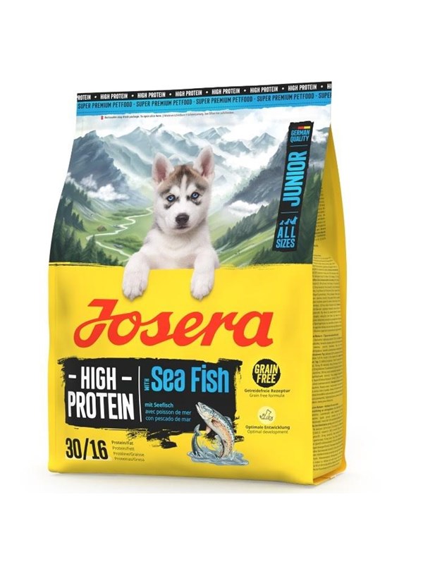 JOSERA Junior High Protein Seefisch - Trockenfutter für Hunde - 3kg