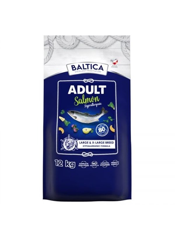 BALTICA Excellent Hypoallergenic Adult groe und X-Large Rassen Lachs - Trockenfutter fr Hunde - 12kg