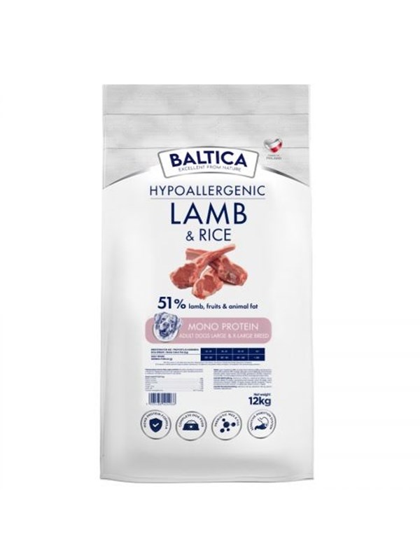 BALTICA Nutraceutic Hypoallergenic LXL Lamm mit Reis - Trockenfutter fr Hunde - 12kg