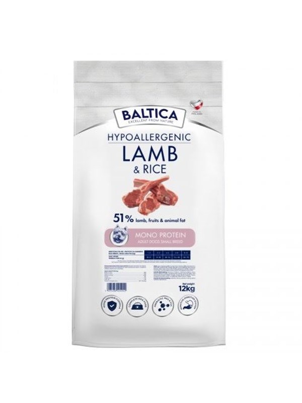 BALTICA Nutraceutic Hypoallergenic S Lamm mit Reis - Trockenfutter fr Hunde - 12kg