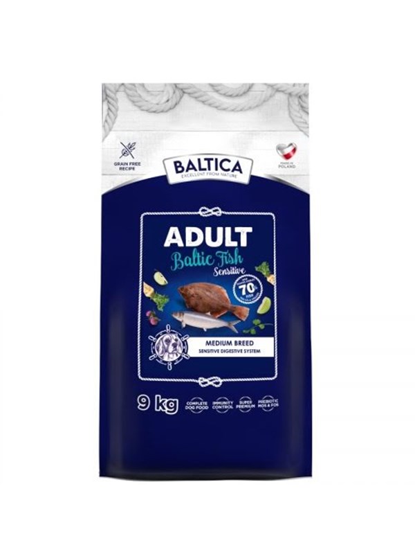 BALTICA Excellent Sensitive baltischer Fisch mittelgroe Rassen - Trockenfutter fr Hunde - 9kg