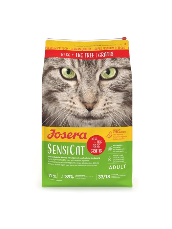 JOSERA Sensicat - dry cat food - 10kg +1 kg