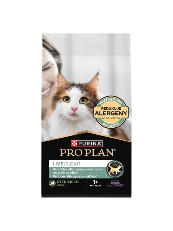 PURINA NESTLE Pro Plan LiveClear Sterilised Reich an Pute - Trockenfutter fr Katzen - 28kg