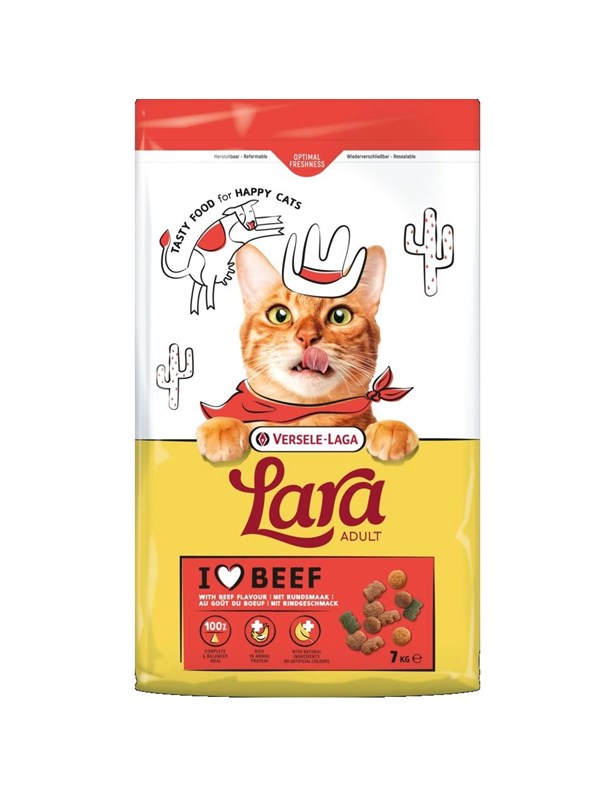 VERSELE-LAGA Lara Adult Beef - Trockenfutter fr Katzen - 7kg