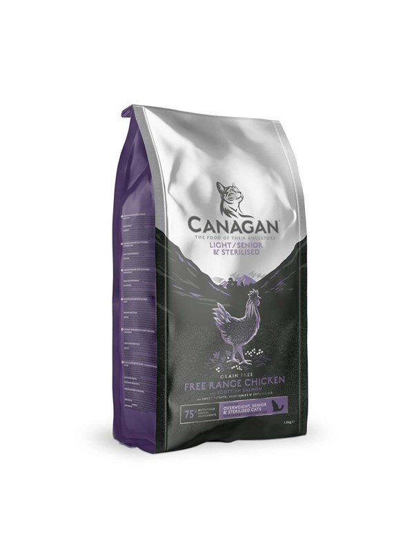 Canagan Light  Senior  Sterilised Huhn - Trockenfutter fr Katzen - 15kg
