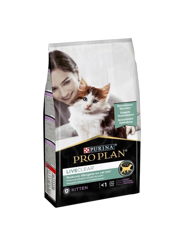PURINA NESTLE Pro Plan LiveClear Kitten reich an Pute - Trockenfutter für Katzen - 1,4kg