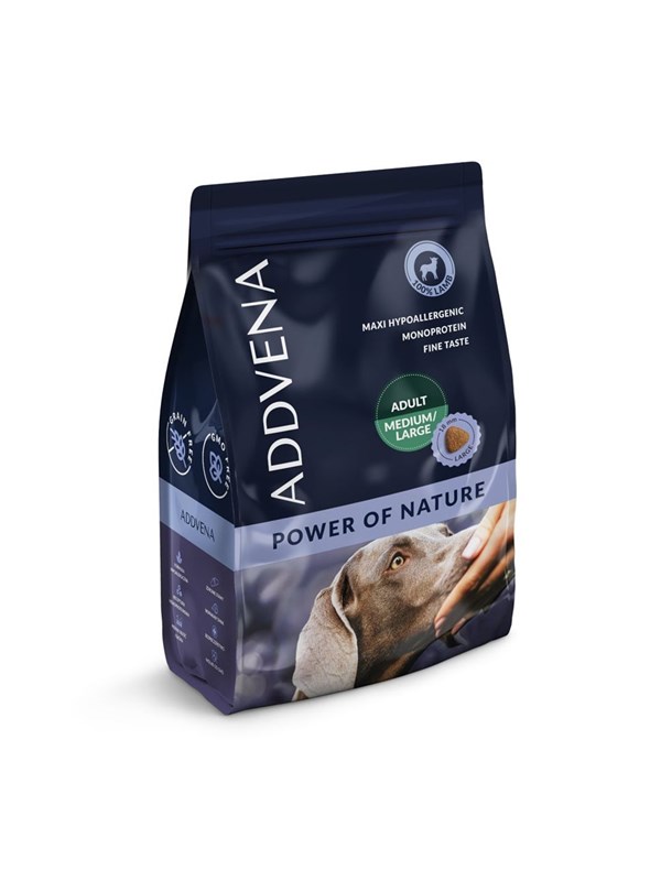 ADDVENA Power of Nature Adult MediumLarge Lamm - Trockenfutter fr Hunde - 25kg