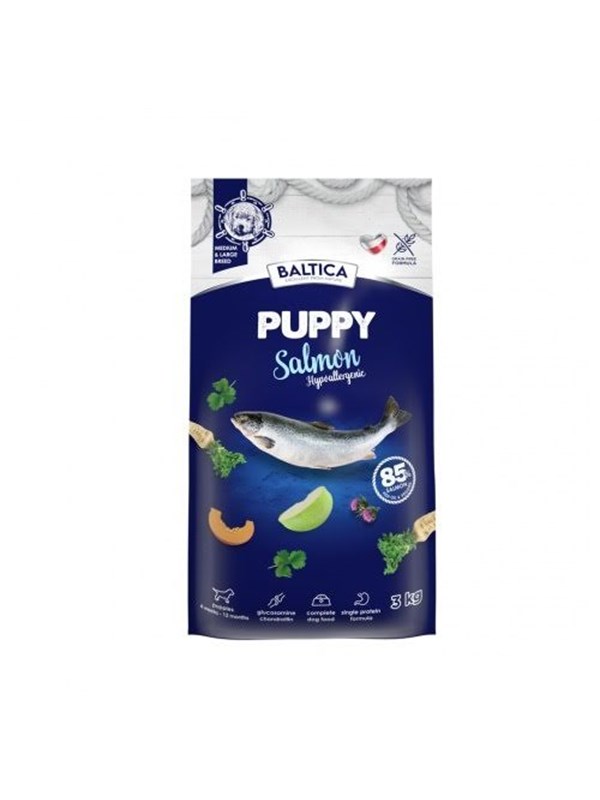 BALTICA Excellent Puppy Salmon Medium and large breeds - Trockenfutter fr Hunde - 3kg
