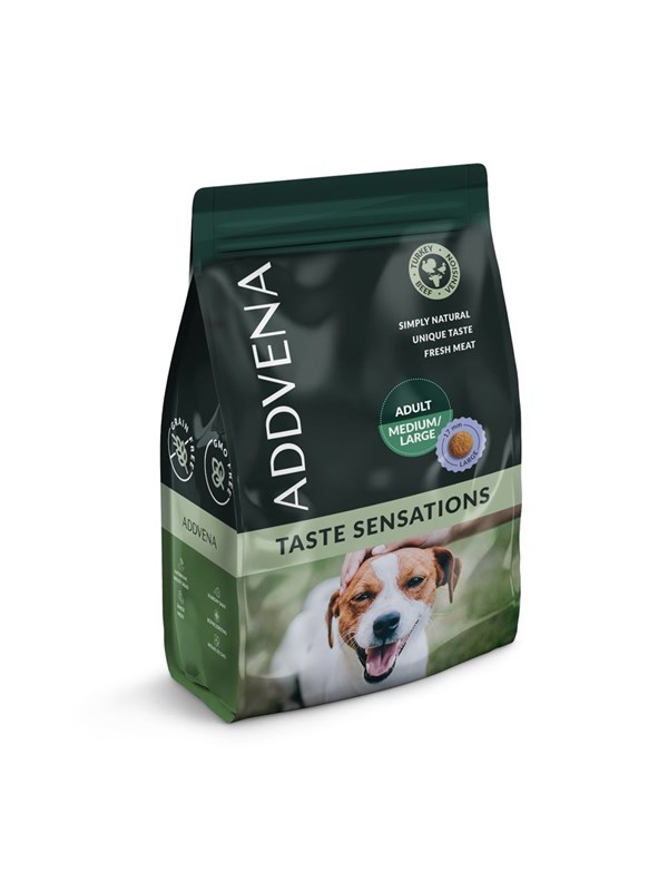 ADDVENA Taste Sensations Adult MediumLarge Pute - Trockenfutter fr Hunde - 25kg