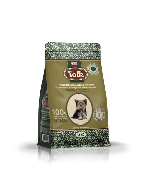 Folk Kleine Rassen Traditionelles Gropolen Ente mit Kaninchen pfeln und Majoran - Trockenfutter fr Hunde - 16kg