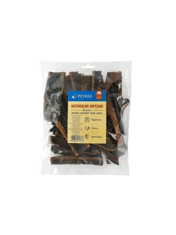 PETMEX Hirschhaut - Hundesnack - 1kg