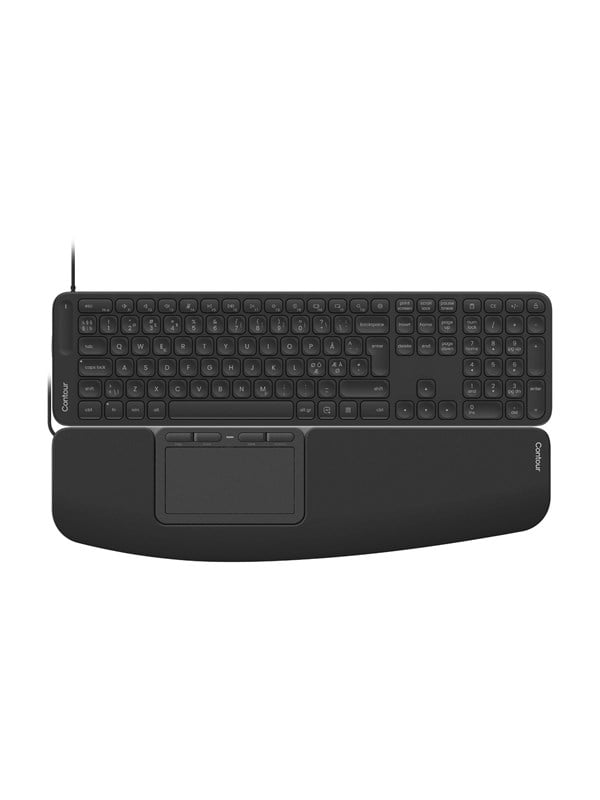 Contour Touch & Balance - Tastatur und Touchpad-Set - Nordic ISO - Schwarz