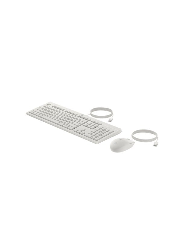 HP 225 - Tastatur  Maus Set - Full-Size - Deutsch - Weiss
