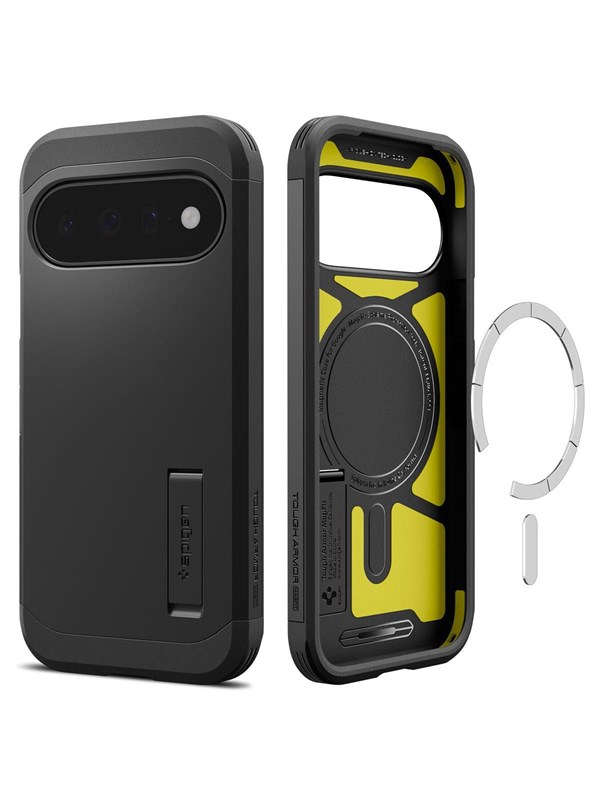 Spigen Tough Armor Backcover MagSafe für das Google Pixel 11 - Black