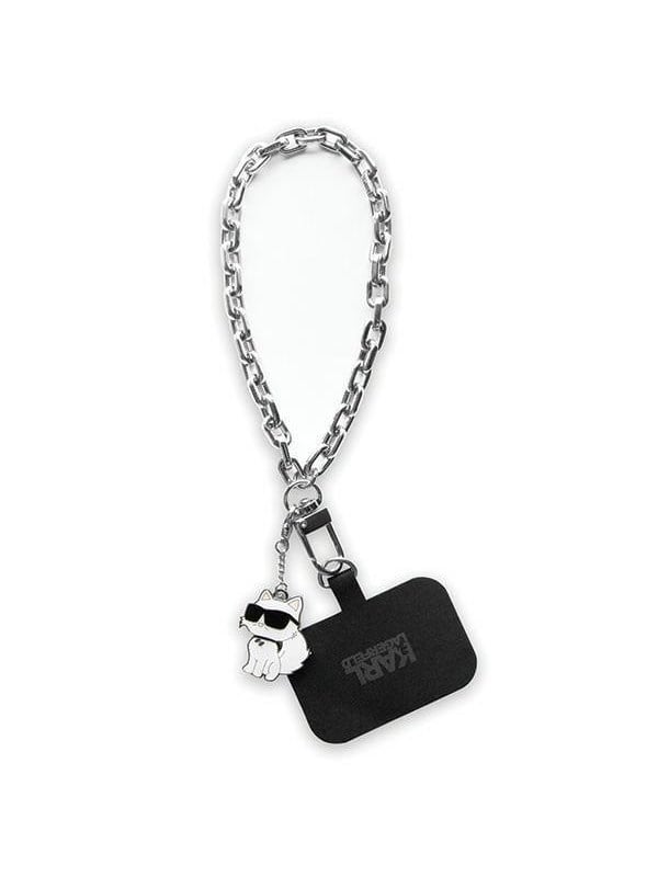 Karl Lagerfeld KLUCHCSKPK Universal Universal Hand Strap Choupette case - silver