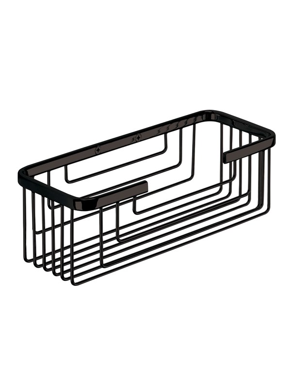 Gedy Rectangular Soap Basket Matte Black